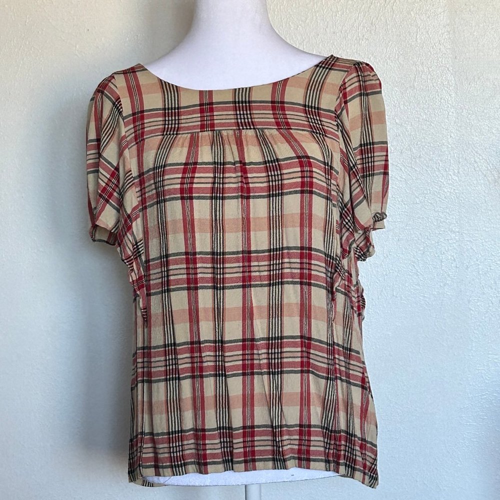 Maeve by Anthropologie flutter sleeve top